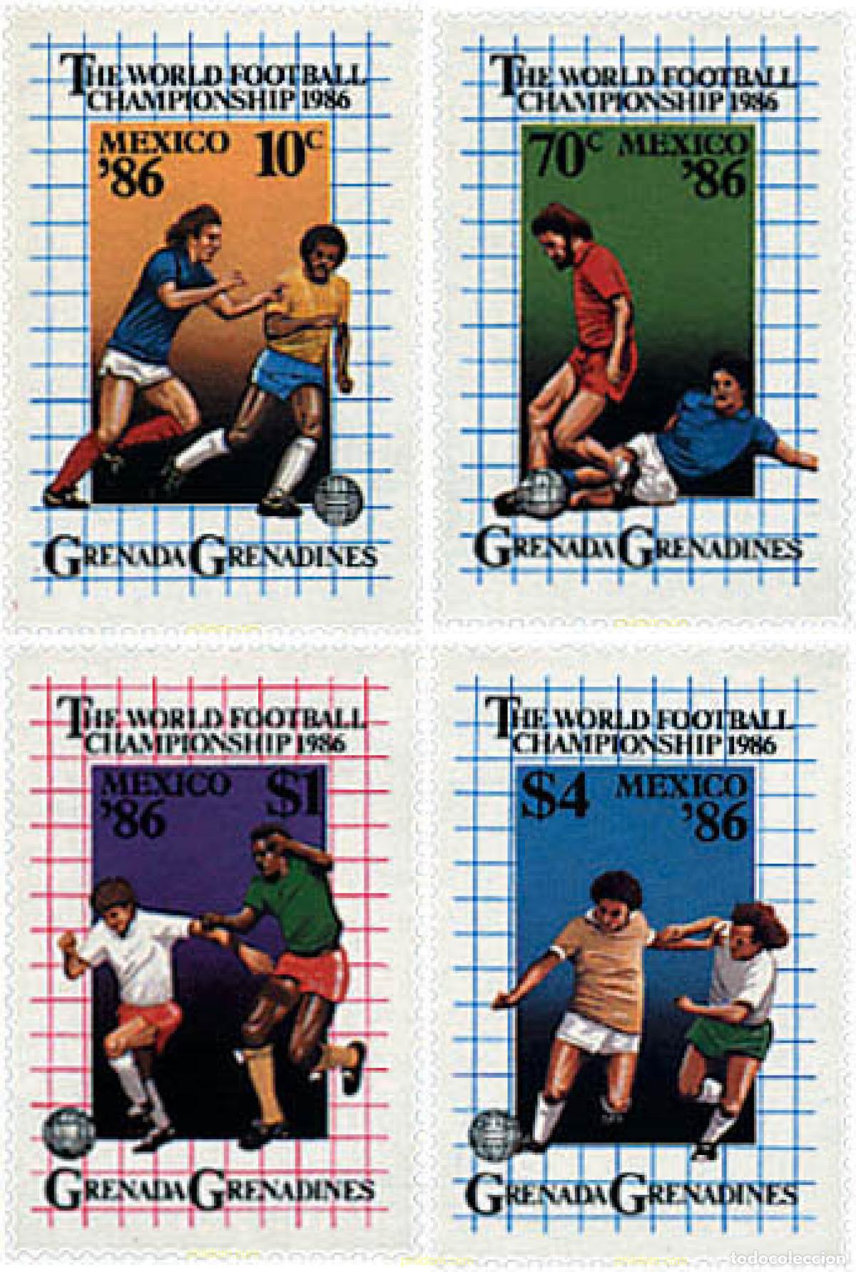 Sellos: 39382 MNH GRANADA GRANADINAS 1986 COPA DEL MUNDO DE FUTBOL. MEXICO-86