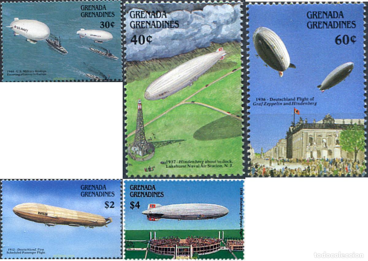Sellos: 320413 MNH GRANADA GRANADINAS 1988 MEDIOS DE TRANSPORTE AEREOS