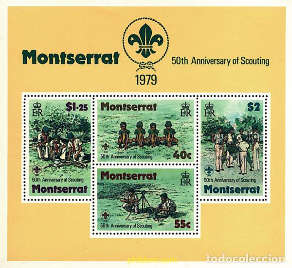 Selos: 38201 MNH MONTSERRAT 1979 50 ANIVERSARIO DEL ESCULTISMO EN MONTSERRAT