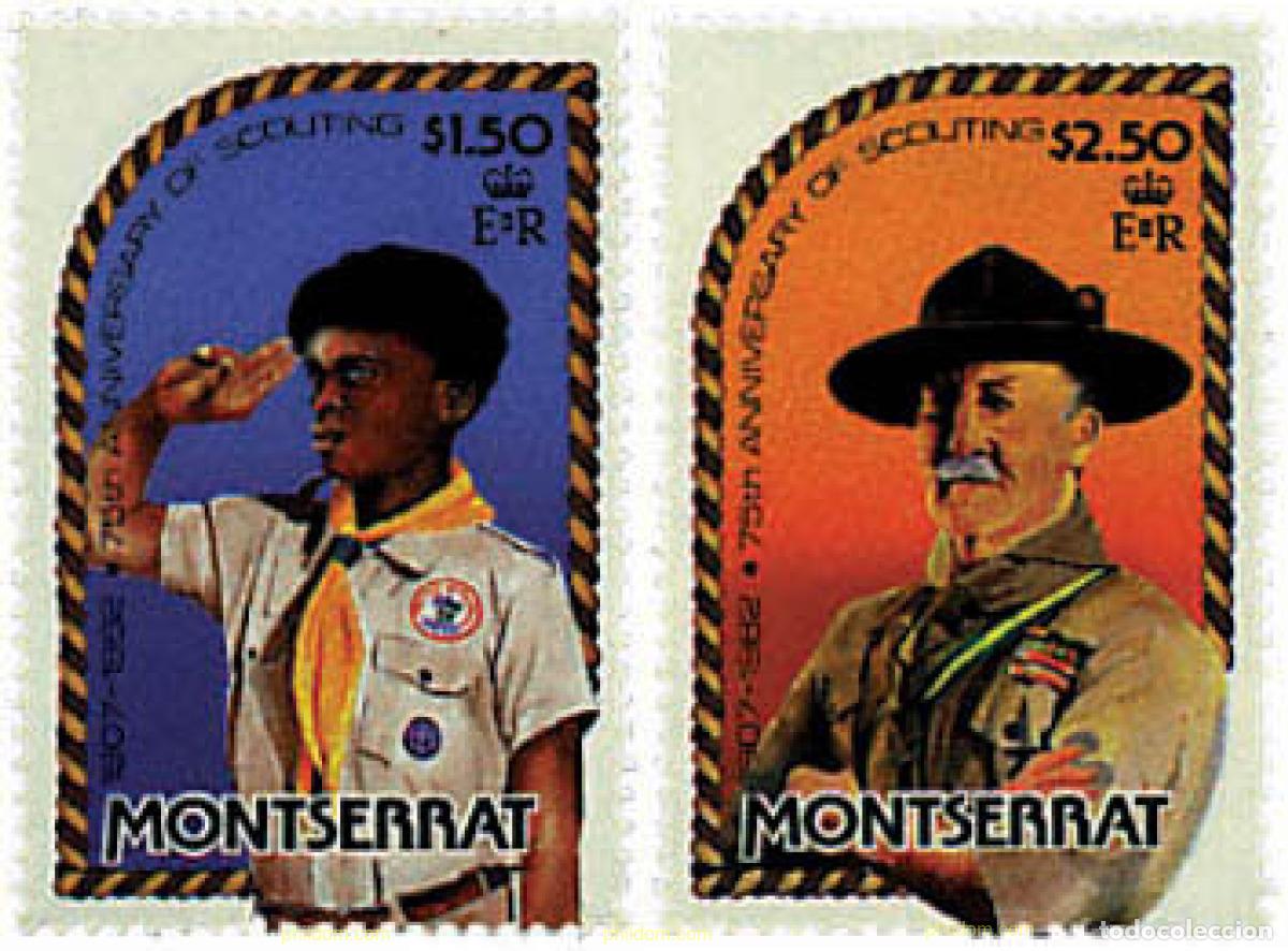 Selos: 38203 MNH MONTSERRAT 1982 75 ANIVERSARIO DEL ESCULTISMO