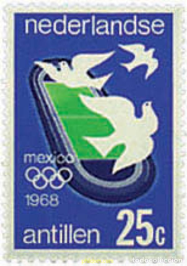 Sellos: 367916 MNH ANTILLAS HOLANDESAS 1968 19 JUEGOS OLIMPICOS VERANO MEXICO 1968