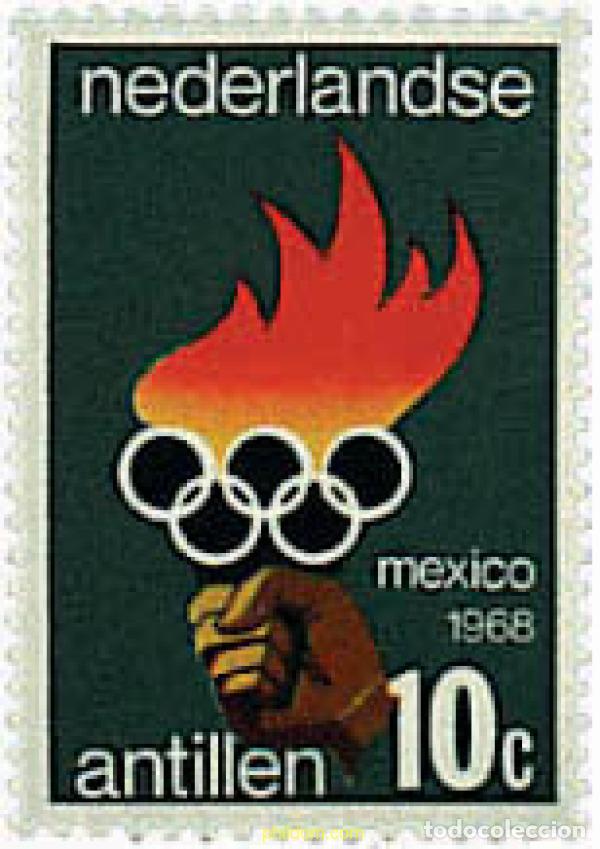 Sellos: 628042 MNH ANTILLAS HOLANDESAS 1968 19 JUEGOS OLIMPICOS VERANO MEXICO 1968
