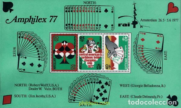 Sellos: 54284 MNH ANTILLAS HOLANDESAS 1977 6 TORNEO INTERNACIONAL DE BRIDGE.