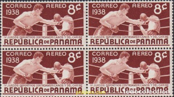 Sellos: 625001 MNH PANAMA 1938 4 JUEGOS DEPORTIVOS CENTROAMERICANOS Y DEL CARIBE