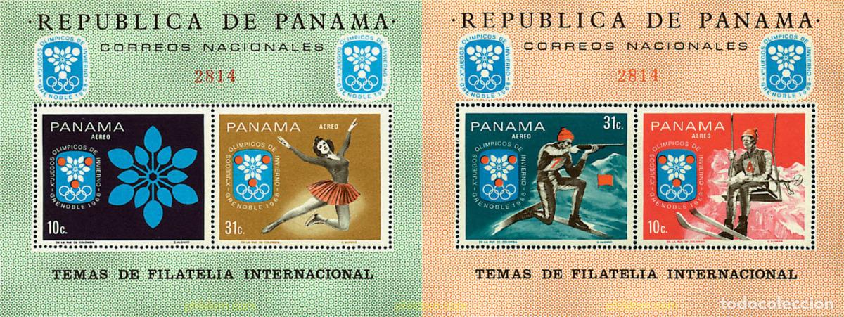 Sellos: 71506 MNH PANAMA 1968 10 JUEGOS OLIMPICOS INVIERNO GRENOBLE 1968