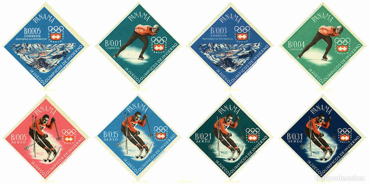 Sellos: 71495 MNH PANAMA 1963 9 JUEGOS OLIMPICOS DE INVIERNO. INNSBRUCK 1964
