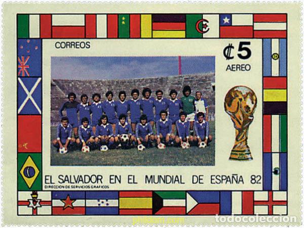 Sellos: 54306 MNH EL SALVADOR 1982 COPA DEL MUNDO DE FUTBOL. ESPA&Ntilde;A-82