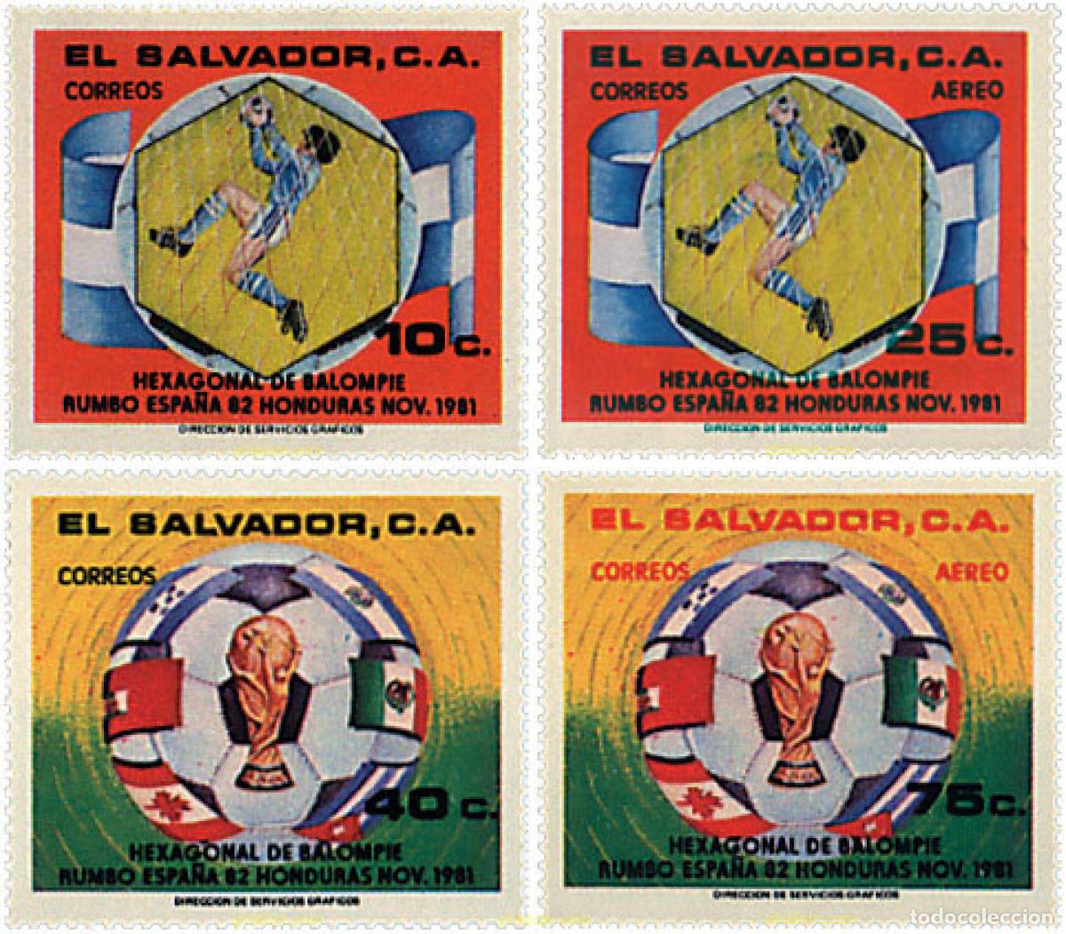 Sellos: 29130 MNH EL SALVADOR 1981 COPA DEL MUNDO DE FUTBOL. ESPA&Ntilde;A-82.-Eliminatorias.