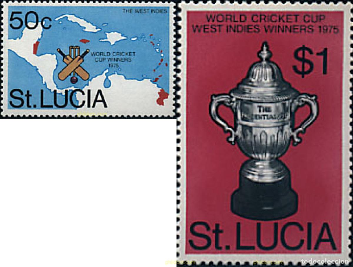 Sellos: 27018 MNH SANTA LUCIA 1976 COPA DEL MUNDO DE CRICKET