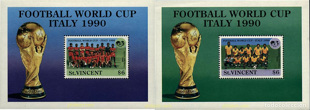 Sellos: 68082 MNH SAN VICENTE 1989 COPA DEL MUNDO DE FUTBOL. ITALIA-90