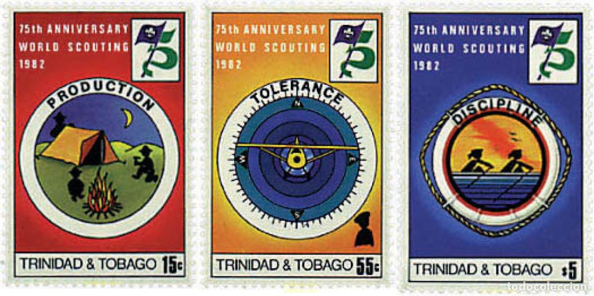 Sellos: 38808 MNH TRINIDAD Y TOBAGO 1982 75 ANIVERSARIO DEL ESCULTISMO