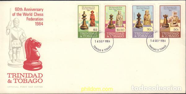 Sellos: 380122 MNH TRINIDAD Y TOBAGO 1984 60 ANIVERSARIO DE LA FEDERACION INTERNACIONAL DE AJEDREZ