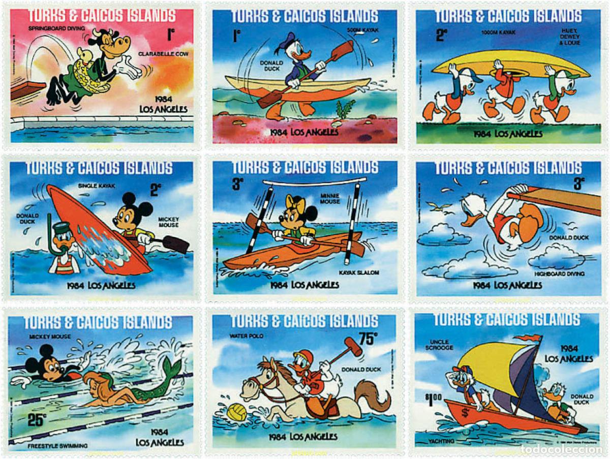 Briefmarken: 48391 MNH TURKS Y CAICOS 1984 23 JUEGOS OLIMPICOS VERANO LOS ANGELES 1984