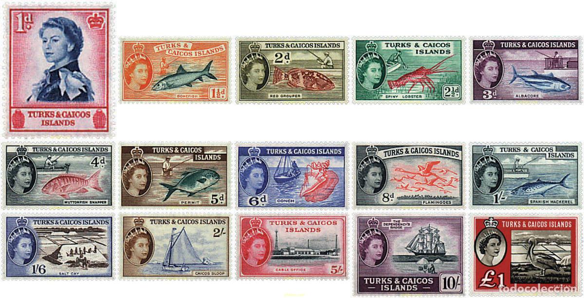 Stamps: 33844 MNH TURKS Y CAICOS 1957 MOTIVOS VARIOS