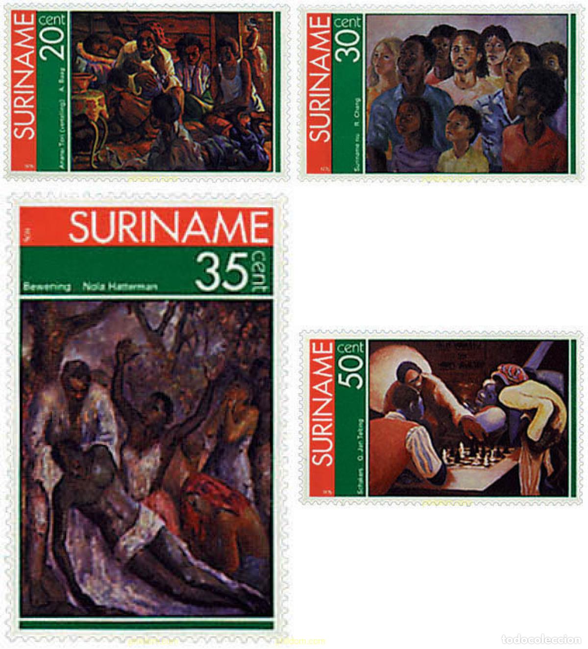 Sellos: 30670 MNH SURINAM 1976 PINTURAS