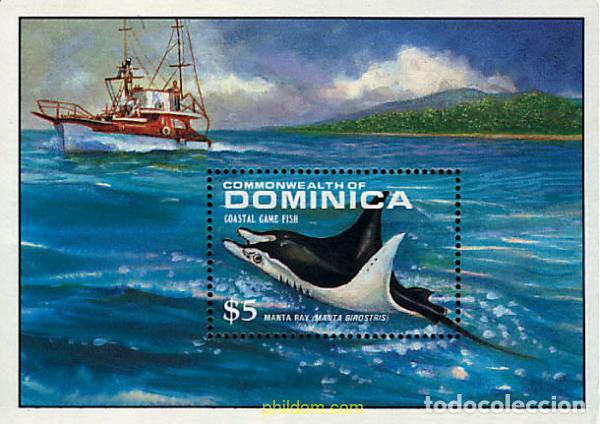 Sellos: 306767 MNH DOMINICA 1988 PECES