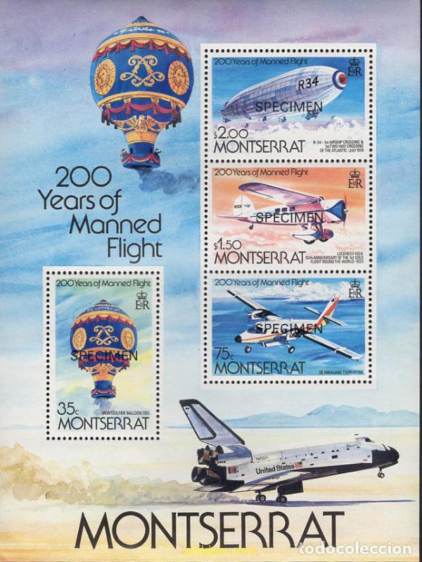 Sellos: 638531 MNH MONTSERRAT 1983 AERONAUTICA