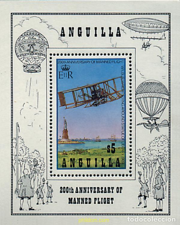 Sellos: 47142 MNH ANGUILLA 1983 PIONEROS DE LA AVIACION