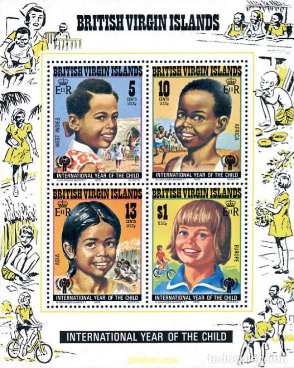 Sellos: 52706 MNH VIRGENES BRITANICAS Islas 1979 A&Ntilde;O INTERNACIONAL DEL NI&Ntilde;O