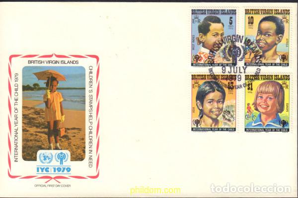 Sellos: 380591 MNH VIRGENES BRITANICAS Islas 1979 A&Ntilde;O INTERNACIONAL DEL NI&Ntilde;O