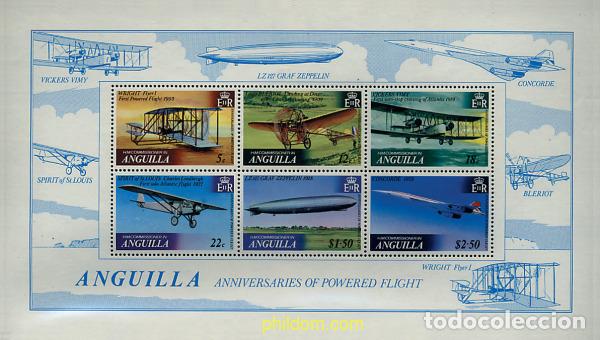 Sellos: 47125 MNH ANGUILLA 1979 PIONEROS DE LA AVIACION