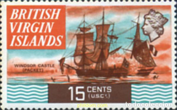 Sellos: 294359 MNH VIRGENES BRITANICAS Islas 1970 BARCOS