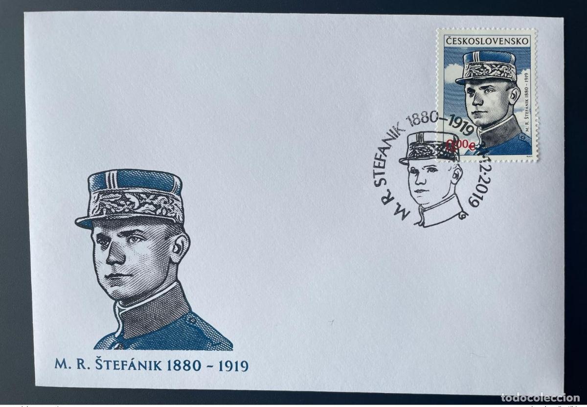 Sellos: Checoslovaquia 2019 - Primer d&iacute;a del FDC 0&euro; 'Milan &Scaron;tef&aacute;nik' Matej Gabris