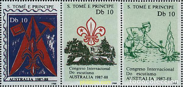 Sellos: 620759 MNH SANTO TOME Y PRINCIPE 1988 CONGRESO INTERNACIONAL DE ESCULTISMO EN AUSTRALIA