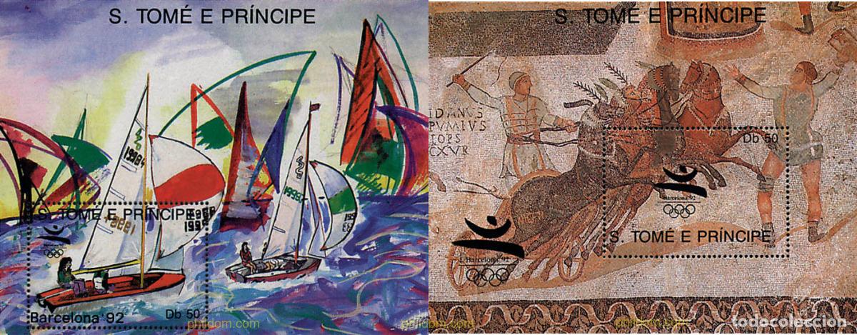 Sellos: 50402 MNH SANTO TOME Y PRINCIPE 1989 25 JUEGOS OLIMPICOS VERANO BARCELONA 1992