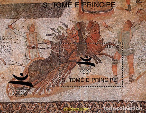 Sellos: 258014 MNH SANTO TOME Y PRINCIPE 1989 25 JUEGOS OLIMPICOS VERANO BARCELONA 1992