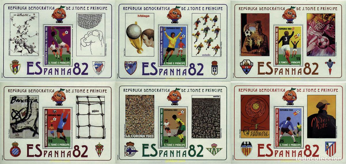 Sellos: 151946 MNH SANTO TOME Y PRINCIPE 1982 COPA DEL MUNDO DE FUTBOL. ESPANYA-82