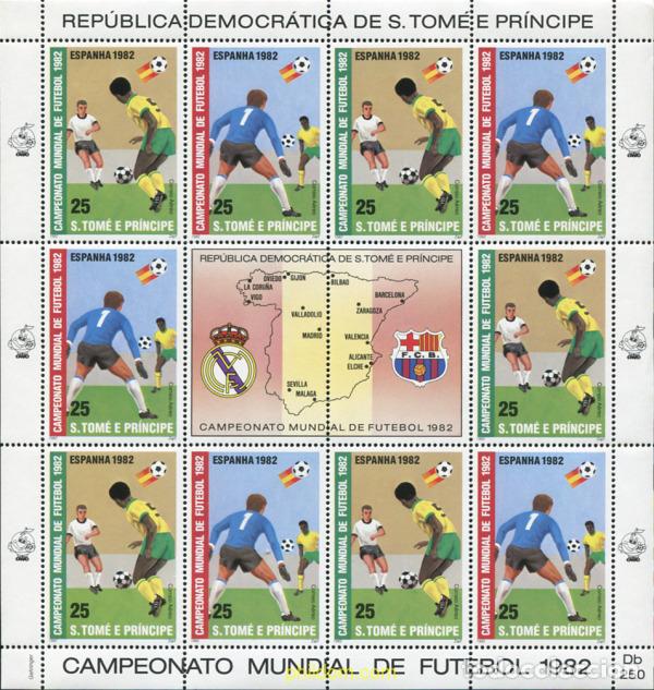 Sellos: 583413 MNH SANTO TOME Y PRINCIPE 1982 COPA DEL MUNDO DE FUTBOL. ESPANYA-82
