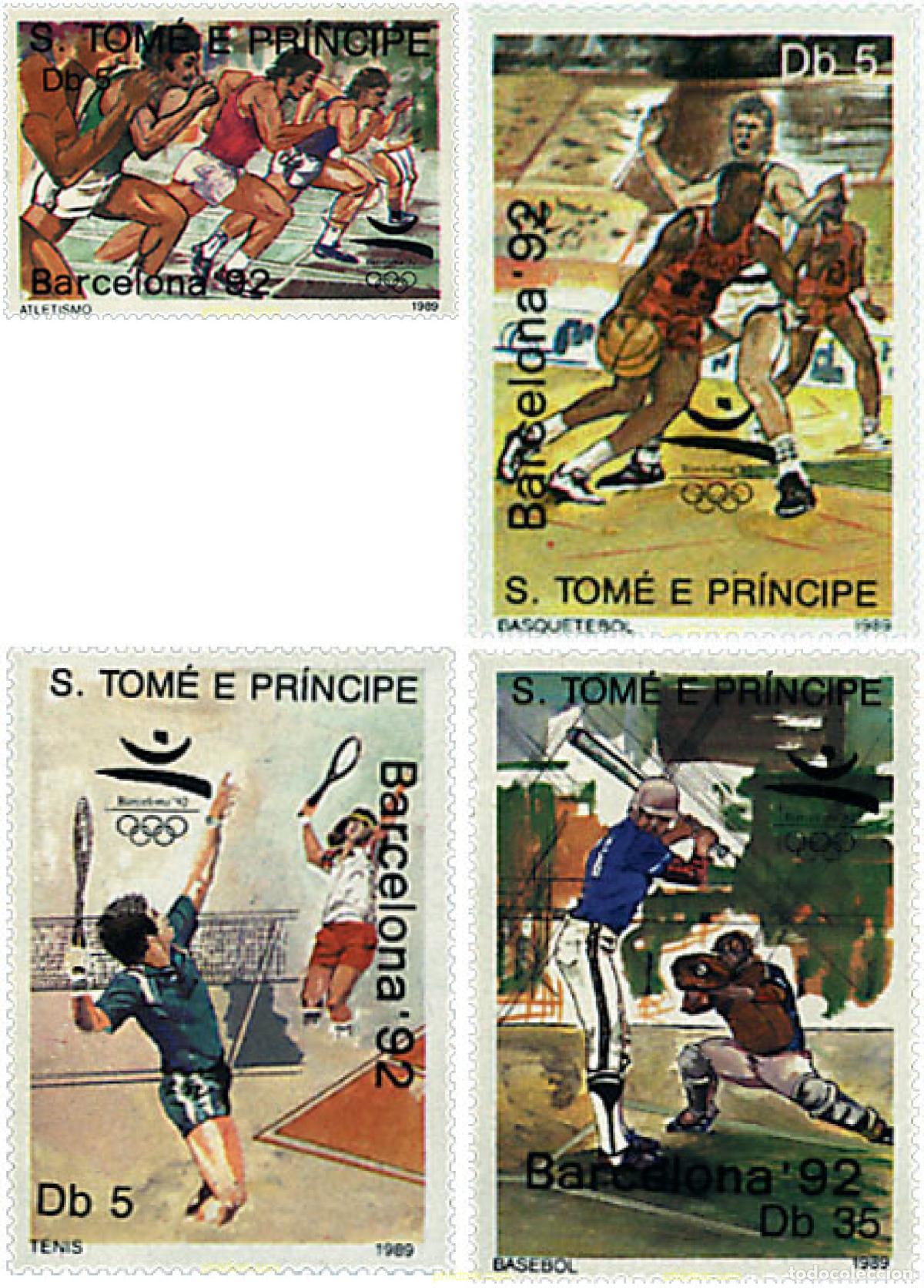 Sellos: 52697 MNH SANTO TOME Y PRINCIPE 1989 25 JUEGOS OLIMPICOS VERANO BARCELONA 1992