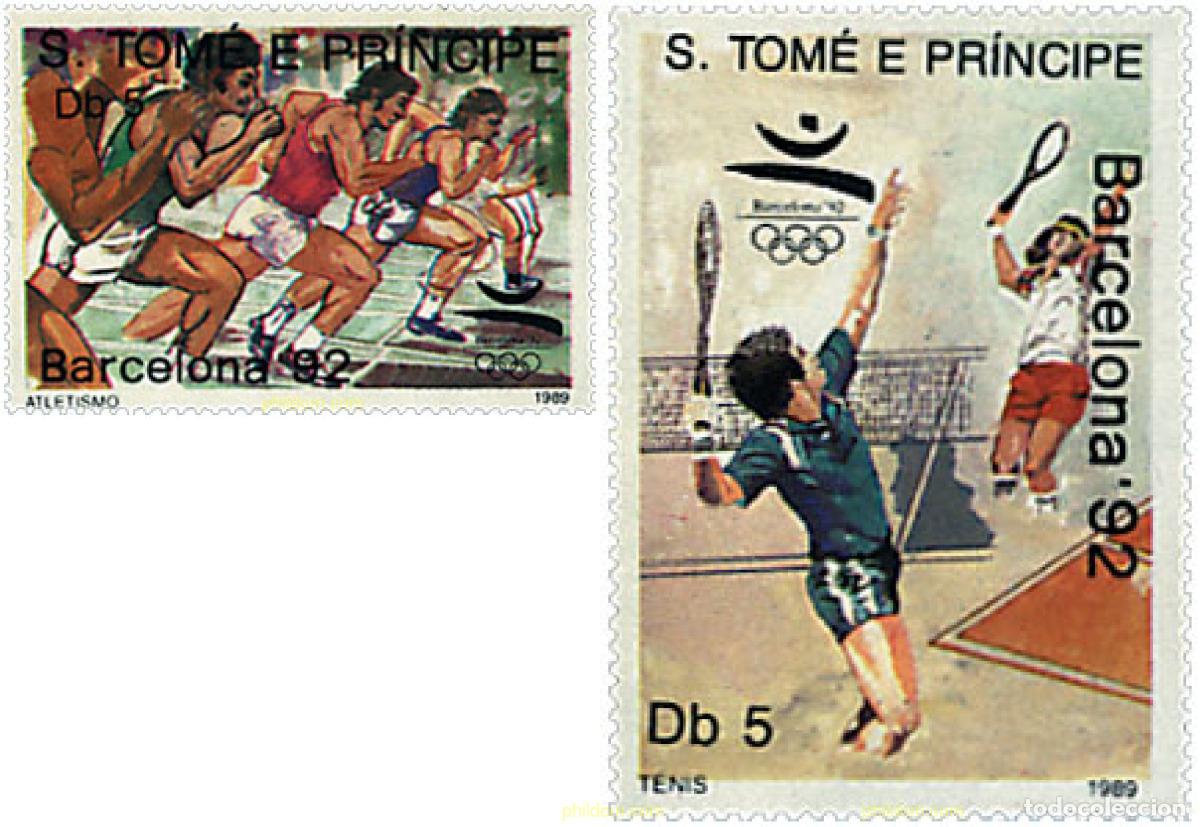 Sellos: 354341 MNH SANTO TOME Y PRINCIPE 1989 25 JUEGOS OLIMPICOS VERANO BARCELONA 1992