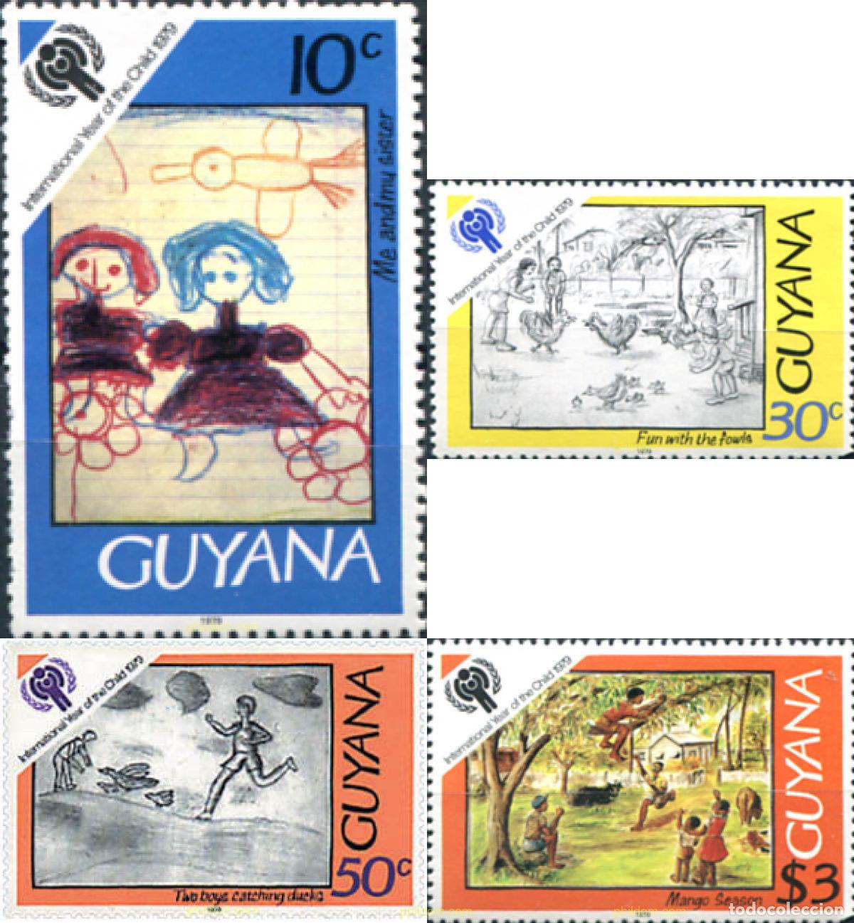 Sellos: 52440 MNH GUYANA 1979 A&Ntilde;O INTERNACIONAL DE LA JUVENTUD