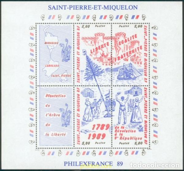 Sellos: 27839 MNH SAN PEDRO Y MIQUELON 1989 PHILEXFRANCE 89. BICENTENARIO DE LA REVOLUCION FRANCESA
