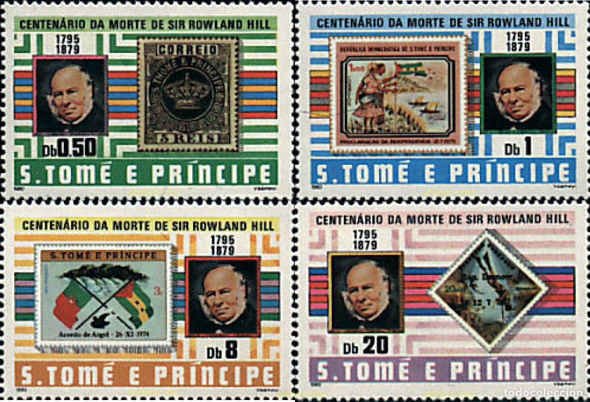 Sellos: 34489 MNH SANTO TOME Y PRINCIPE 1980 CENTENARIO DE LA MUERTE DE SIR ROWLAND HILL