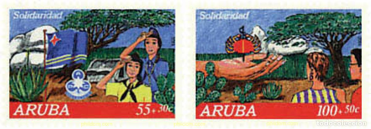 Sellos: 38586 MNH ARUBA 1992 PRO PROYECTOS CULTURALES