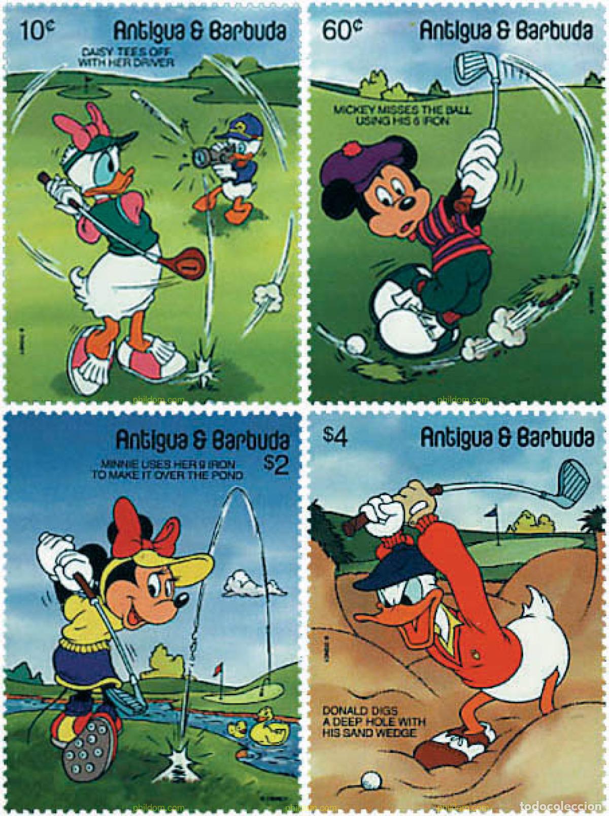 Sellos: 256316 MNH ANTIGUA Y BARBUDA 1991 LOS FANATICOS DEL GOLF