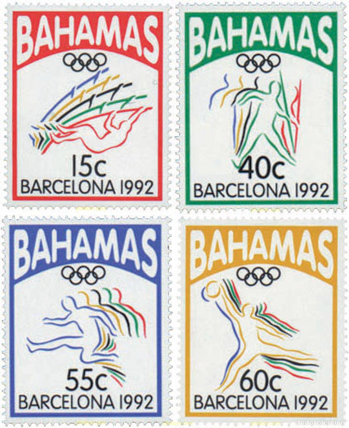 Sellos: 52925 MNH BAHAMAS 1992 25 JUEGOS OLIMPICOS VERANO BARCELONA 1992