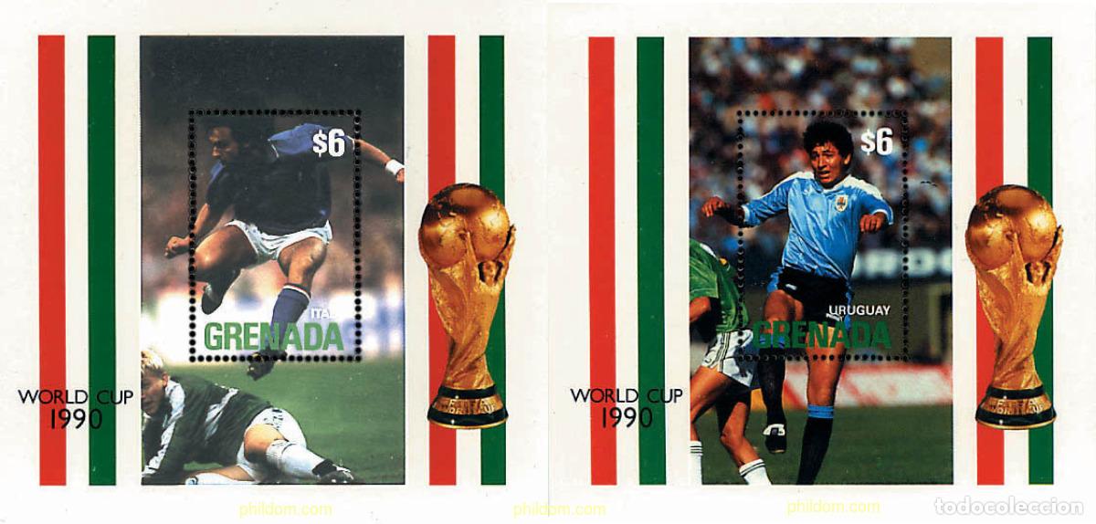 Sellos: 50121 MNH GRANADA 1990 COPA DEL MUNDO DE FUTBOL. ITALIA-90