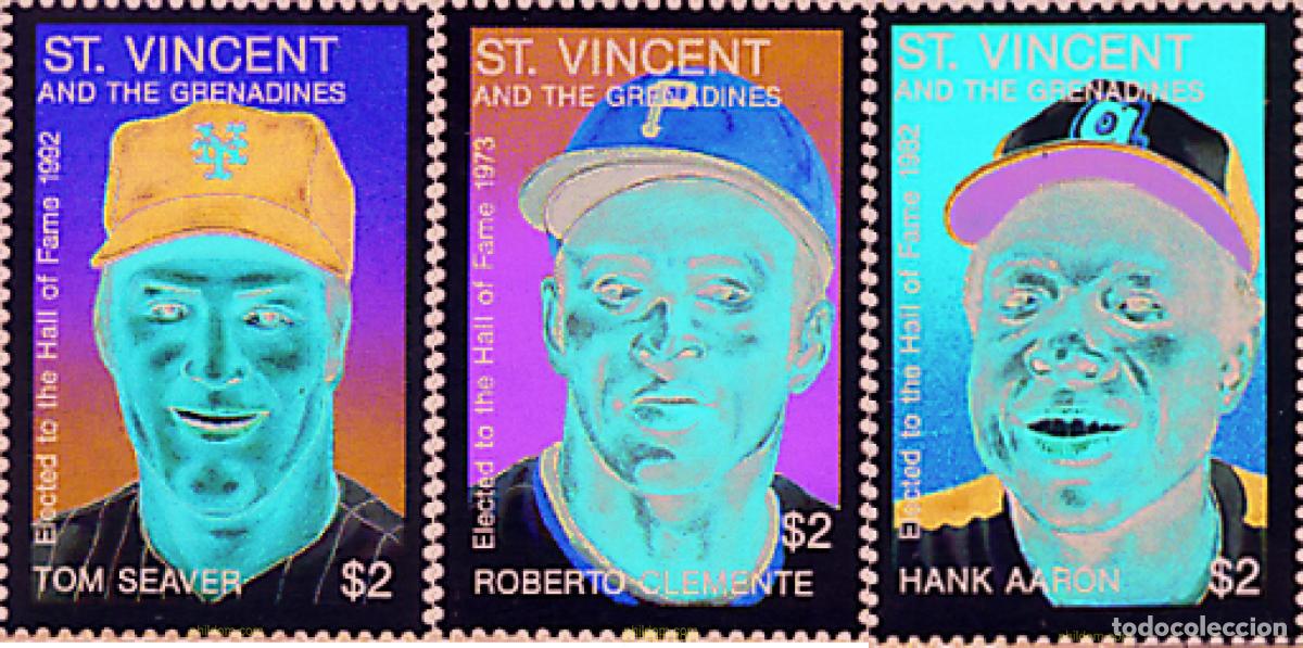 Sellos: 68483 MNH SAN VICENTE 1992 JUGADORES DE BEISBOL