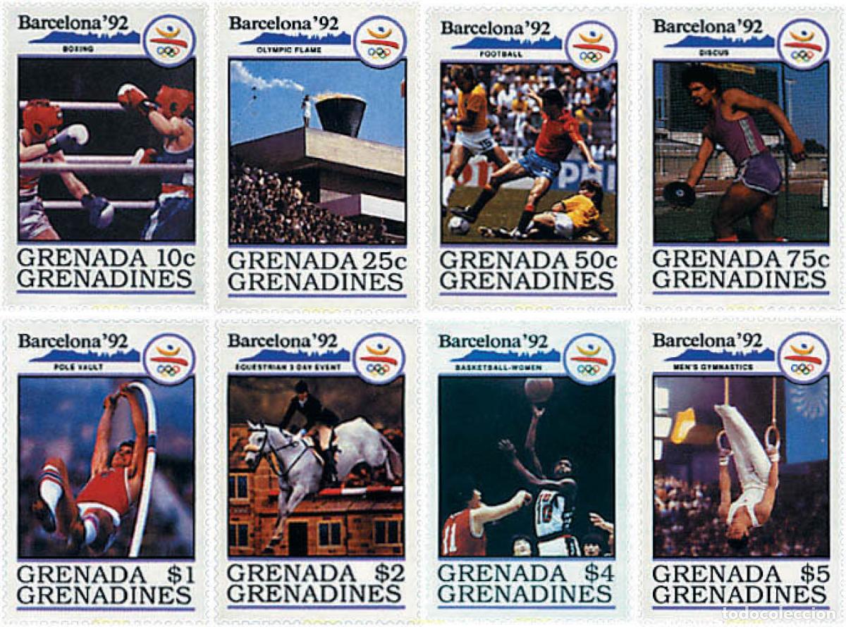 Sellos: 51976 MNH GRANADA GRANADINAS 1990 25 JUEGOS OLIMPICOS VERANO BARCELONA 1992
