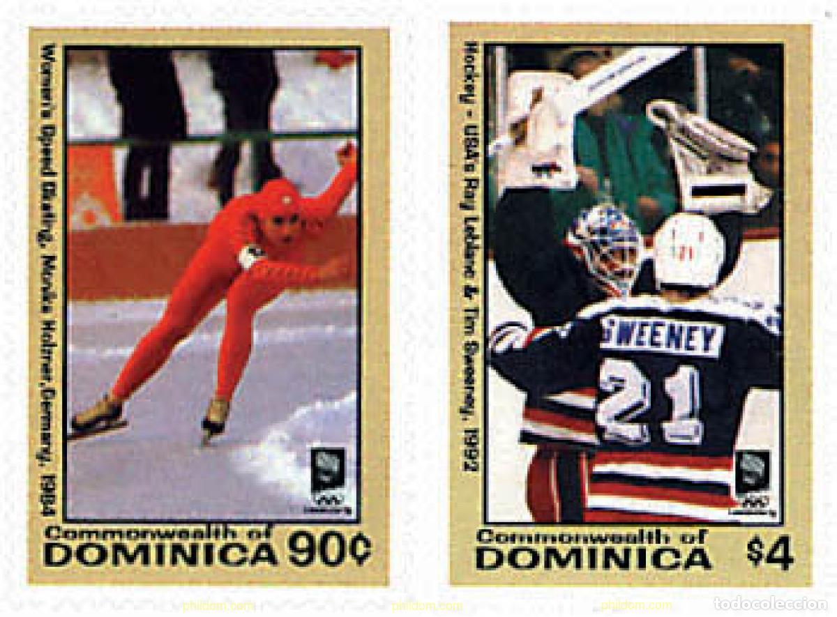 Sellos: 73234 MNH DOMINICA 1993 17 JUEGOS OLIMPICOS INVIERNO LILLEHAMMER 1994