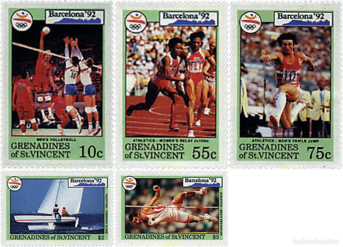 Sellos: 320483 MNH SAN VICENTE GRANADINAS 1992 25 JUEGOS OLIMPICOS VERANO BARCELONA 1992 - 16 JUEGOS OLIMPI
