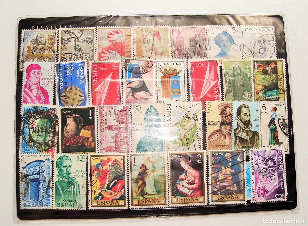 Sellos: FILATELIA CORREOS ESPA&Ntilde;A LOTE DE 62 SELLOS USADOS LOTE 2