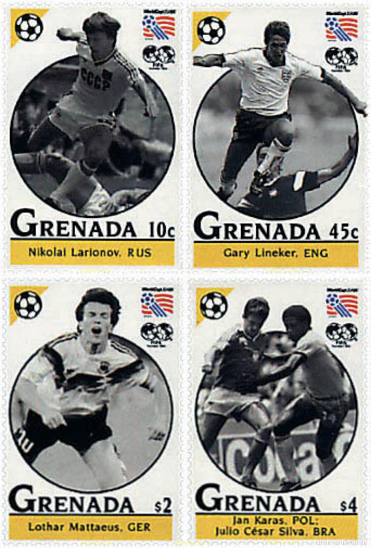 Sellos: 319407 MNH GRANADA 1993 COPA DEL MUNDO DE FUTBOL. USA-94
