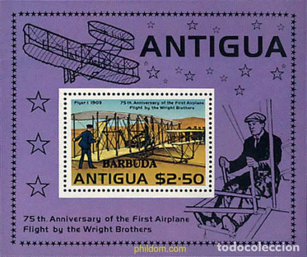 Sellos: 47085 MNH BARBUDA 1978 75 ANIVERSARIO DEL PRIMER VUELO DE LOS HERMANOS WRIGHT