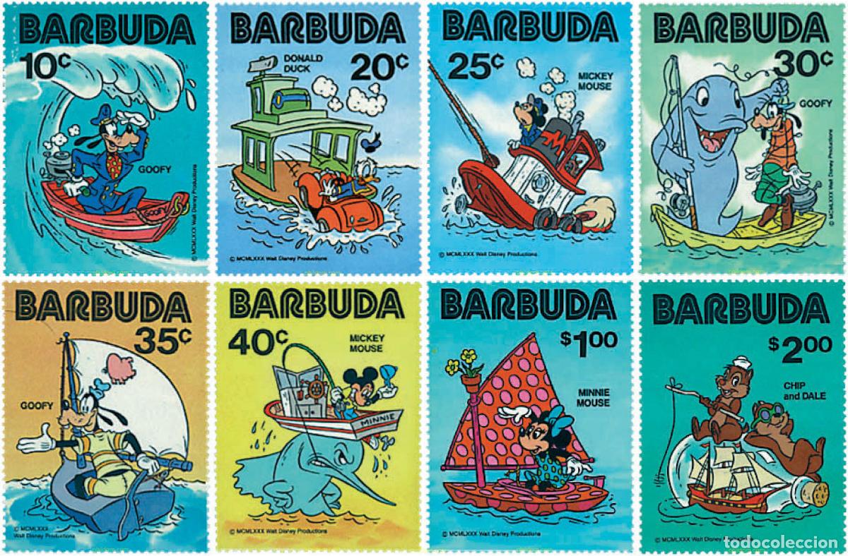 Sellos: 680722 MNH BARBUDA 1981 DIBUJOS DE WALT DISNEY