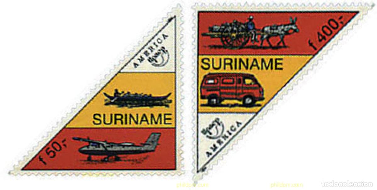 Timbres: 45744 MNH SURINAM 1994 AMERICA-UPAEP 1994 - TRANSPORTES POSTALES